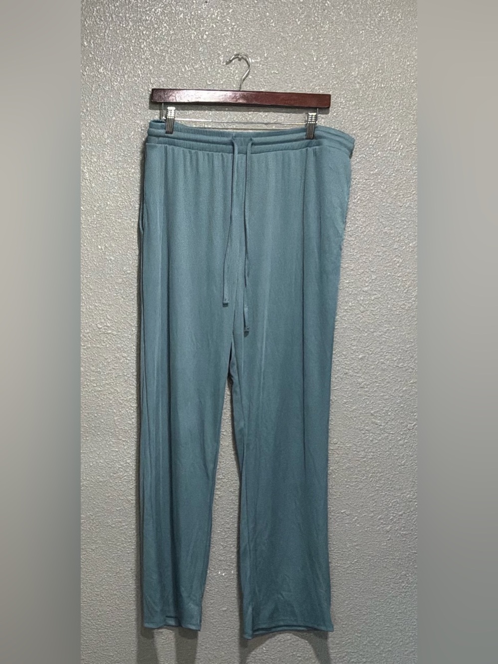 Victoria's Secret Teal Drawstring Track Pants - Picture 2 of 5